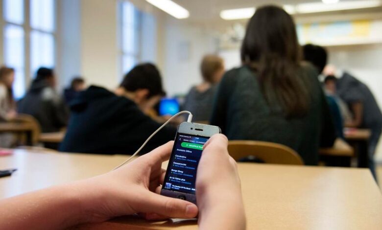 الهواتف المحمولة محظورة بالفعل في المدراس الابتدائية، لكن هل سيتم تطبيق حظر الهواتف المحمولة في المدارس الثانوية كذلك؟
